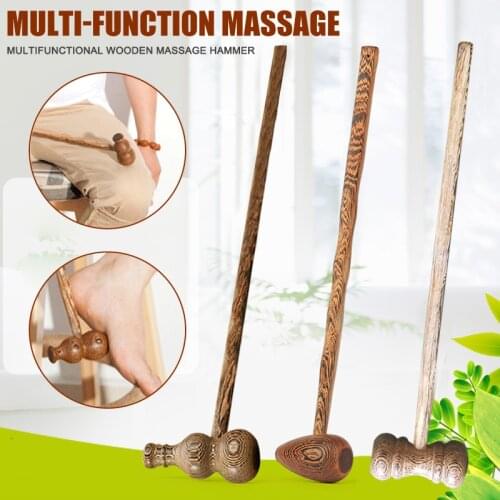 Wooden Knock Massager Hammer Back Hammer for Massage Tap Relax for Body Health SANA889