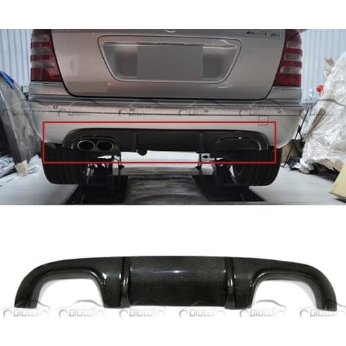 OLOTDI Carbon Fiber Rear Lip Bumper Spoiler Diffuser Splitter for Mercedes-Benz C Class W203 2001-2007 AMG Style