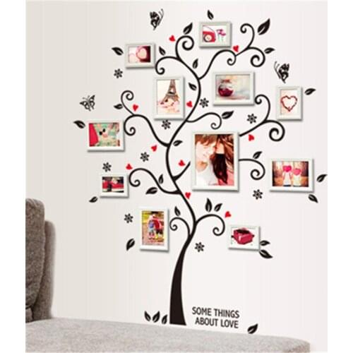 DIY Family Po Frame Tree Wall Sticker Home Decor Living Room Bedroom Wall Decals Poster Home Decoration Wallpaper