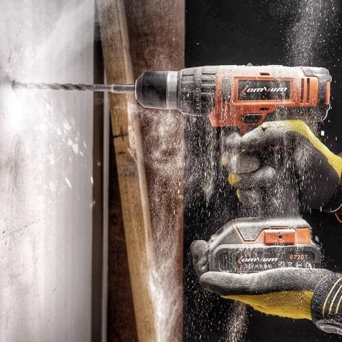 20V Impact drill Electric Drill hammer Cordless Drill wall wood metal Electric Screwdriver Power Tools 1350R/MIN