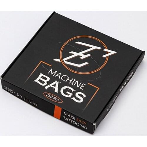 EZ Tattoo Machine Bags Disposable Plastic Sleeves Cover Bags 2 Sizes for Tattoo Machine 250 pcs Tattoo Accessories
