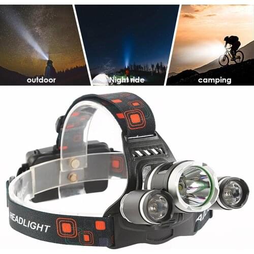 20000LM Headlight Super Bright Bicycle Bike Durable Headlamp Torch Lamp Sporting Goods Portable