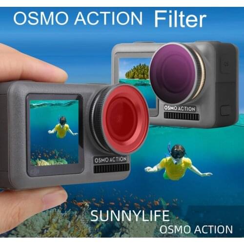 Camera Lens ND Filter for DJI OSMO Action ND8 ND16 ND32 ND64 Filters Set Optical Glass for DJI OSMO Action Camera Accessories