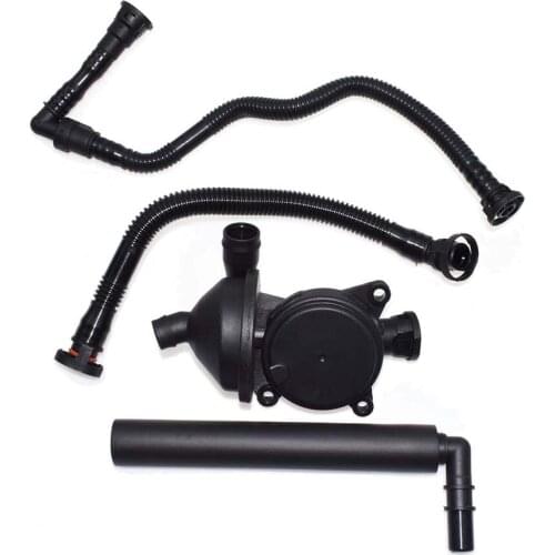 Set Crankcase Breather Vent Valve + 3 Hose Kit 11617503520 11157503523 11157503524 for BMW E46 E90 E91 E81 E83 X3 Z4 318i