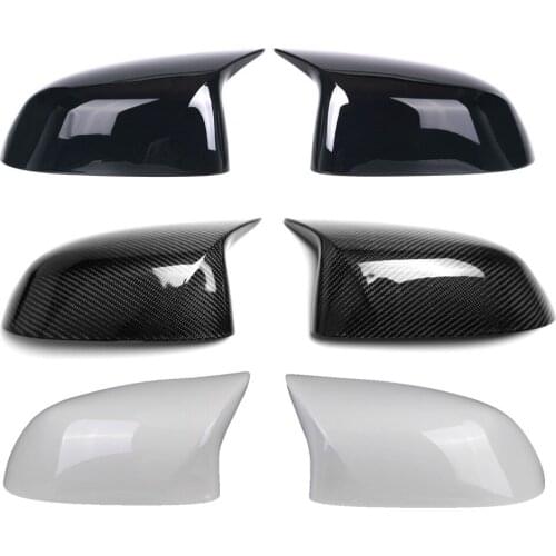 1 Pair Carbon Rear Mirror Cover Fit For X4 F26 X3 F25 ABS Rearview Mirror Replacement Cover For E70 E71 X5 F15 X6 F16 07-18