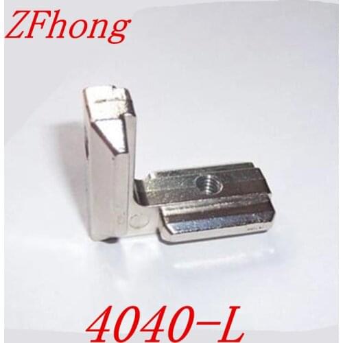 4040 T Slot L Shape Type 90 Degree 4040 Aluminum Profile Accessories Inside Corner Connector Bracket with M6 Screw