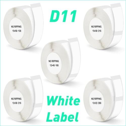 Niimbot D11 Label Paper Sticker D11 Labeling Machine Label Tape White Sticker Printing Paper Adhesive Label D110 Label Maker