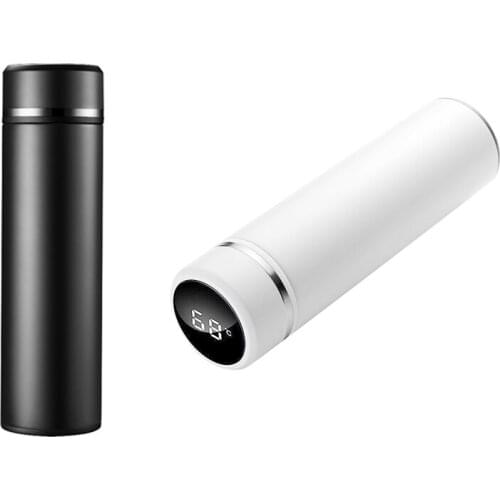 HOT 500 ML Stainless Steel Smart Insulation Cup Outdoor Travel Display Water Temperature Water Bottle