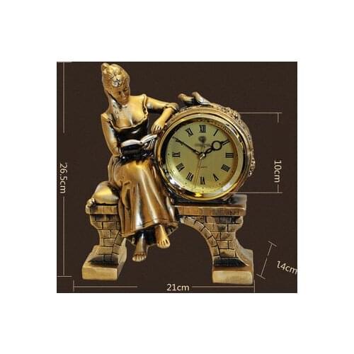 Fashionable Living Room Decoration Clock Creative Decorative Table Clock Quartz Decorations Beauty Ornaments Clock Watches