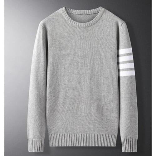 Woodvoice Brand Sweater Men Autumn Male Pullover O-Neck Solid Color Slim Fit Knittwear Mens Slim Sweaters Streetwear Tops M-3XL