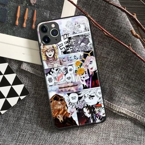 Doma Kimetsu No Yaiba Anime Soft Silicone Glass Phone Case for IPhone SE 6s 7 8 Plus X Xr Xs 11 12 Mini Pro Max Samsung
