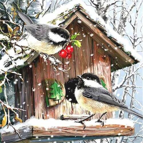 Bird Animal Flower DIY Embroidery Cross Stitch 11CT Kits Craft Needlework Set Cotton Thread Printed Canvas Home Dropshipping