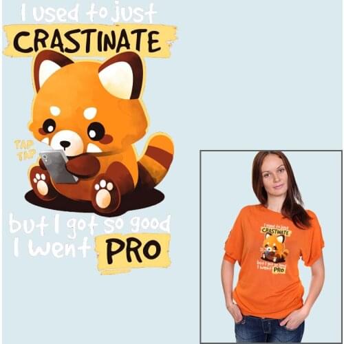 Cartoon cat Ironing stickers Printed Ironing For Clothing Heat Transfer PVC Patch Heat-sensitive patches Applique on Clothes