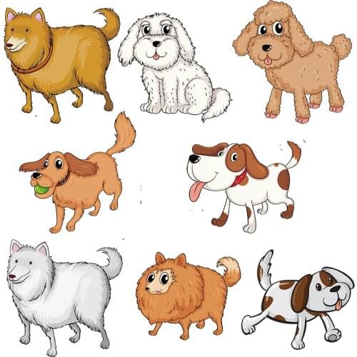 Three Ratels QD109 Cartoon dog stickers Childrens bedroom decoration refrigerator sticker toilet Decal