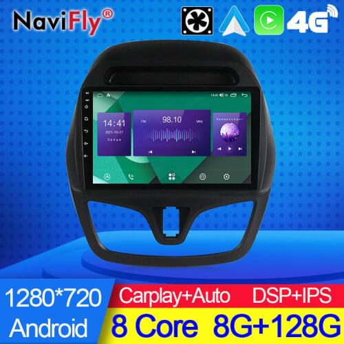 NaviFly 7862C 6G 128G Android 10 Car Radio Multimedia Video Player For Chevrolet Spark Beat 2015-2018 Built In Carplay Auto