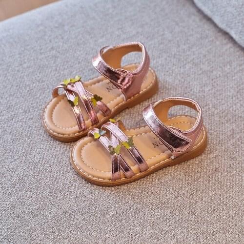 New Girls' Sandals 2021 Summer Fashion Soft Sole Princess Sandals Children Shoes Non-slip Open Toe Casual Beach Shoes E803