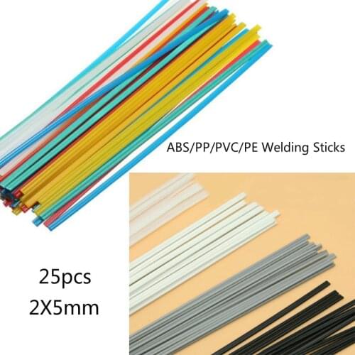 Plastic Welding Rods 200mm Length ABS/PP/PVC/PE Welding Sticks 2X5mm For Plastic Welder 25pcs