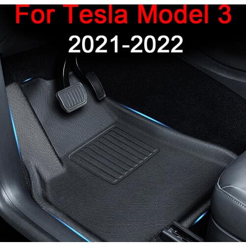 Fully Surrounded Special Foot Pad For 2021 Tesla Model 3 Waterproof Non-Slip trunk Floor Mat TPE XPE Modified Accessories