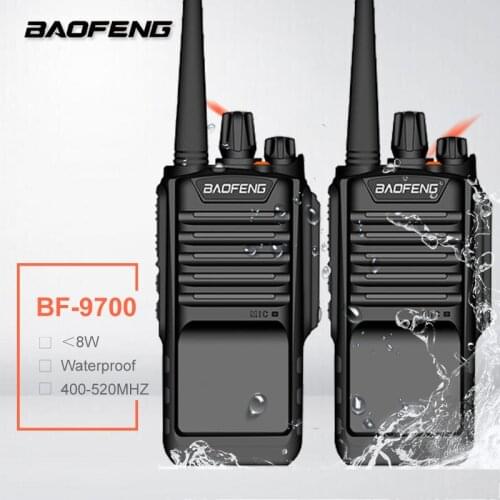 2PCS 8W BAOFENG BF-9700 UHF Walkie Talkie Waterproof Two Way Ham Radio Transceiver BF 9700 UV-9R Portable CB Radio Transmitter