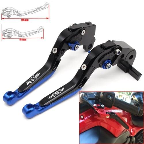 Motorcycle CNC Adjustable Foldable brake Clutch Levers for Kawasaki W800/SE 2012 2013 2014 2015 2016 with Logo(W800)