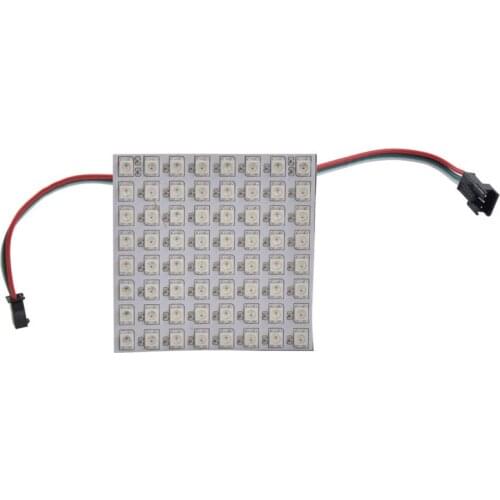 [Seven Neon]Free shipping DC5V 8*8 64led WS2812B/WS281 LED Flexible Panel Screen LED RGB Pixel Digital Addressable light
