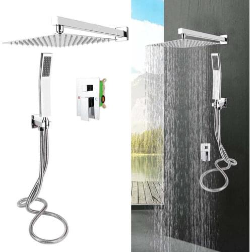 Shower Faucets Wall Mounted 304 Stainless Steel Bathroom Shower Head System Kit Accessory for Home Hotel Shower Mixer Tap
