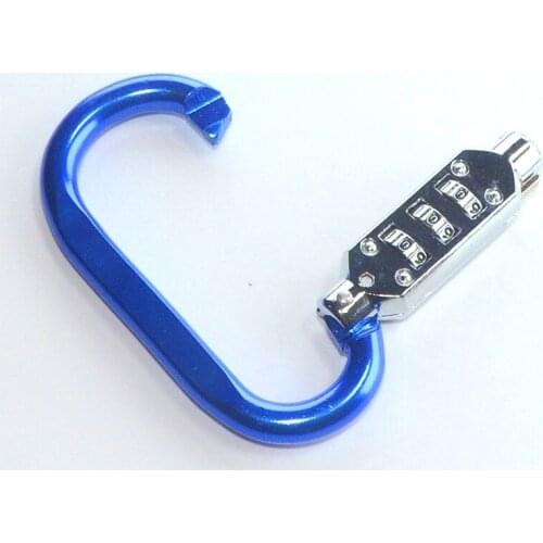 Outdoor password lock mountaineering buckle backpack buckle multifunctional aluminum climbing buckle luggage buckle