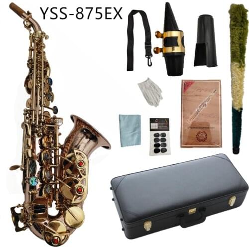 YSS-875EX Saxophone Soprano B Flat Phosphor Bronze Material With Case Mouthpiece Reeds Neck Musical Instrument Accessories