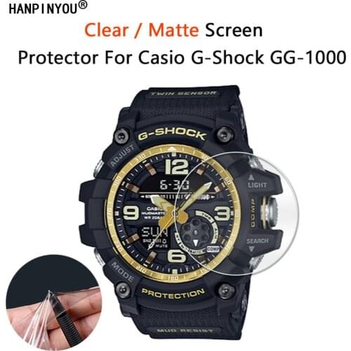 10Pcs For Casio G-Shock GG-1000 Smart Watch Ultra Clear Glossy / Anti-Glare Matte Screen Protector Soft Film -Not Tempered Glass