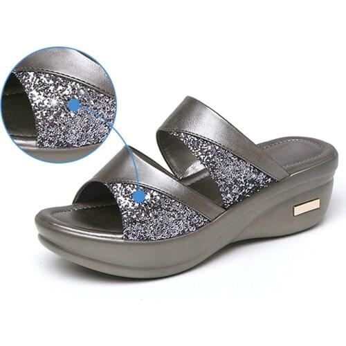 Womens Summer Solid Peep Toe Casual Shoes Woman Sandals Wedges Platform Shoes Ladies Sandals Zapatos De Mujer Plataforma #g3