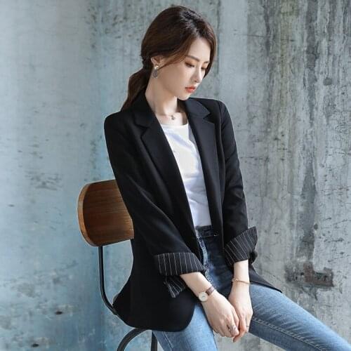 WomenS Blazer 2020 New Fashion Business Soild Suits Women Work Office Ladies Long Sleeve Spring Casual Blazers Outerwear AA5353