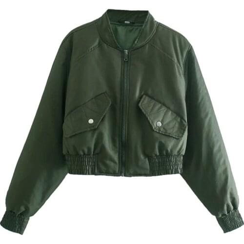 ZXQJ Women's Bomber Jackets