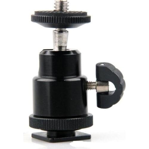 1/4" Mini Hot shoe Ball head Flash Bracket Holder Mount Screw for Camera Tripod flash