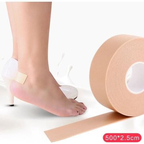 A 1Roll First Aid Bandage Rubber Plaster Tape Self-adhesive Breathable Elastic Wrap Anti-wear Tape Highheel Protect