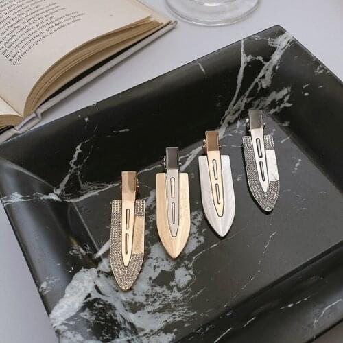 1pc Fashion Metal Seamless No Bend Hair Clips Barrettes No Mark Pin Curl Clip Makeup No Crease Hair Clip Hair Styling Bang Clips