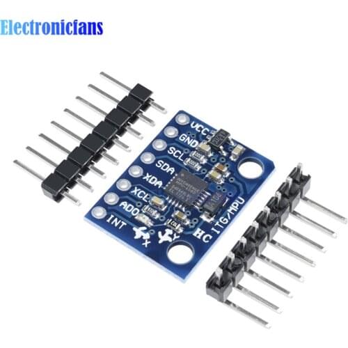 10PCS GY-521 GY521 MPU-6050 MPU6050 MPU 6050 IIC I2C Module 3 Axis Analog Gyro Sensors + Accelerometer for arduino DIY KIT