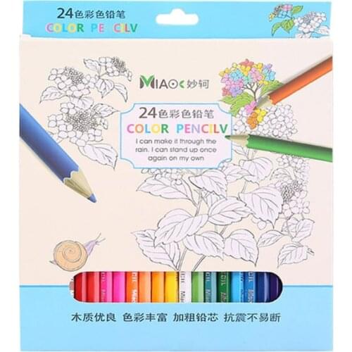 12/24 Colour Pencils Natural Wood Colored Pencils Drawing Pencils For School Office Artist Painting Sketch Supplies