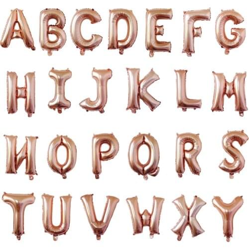 16 inch Foil Letter Balloons A-Z Alphabet Air Balloon mini Globos Birthday Party Wedding Decorations Anniversary Party Supplies