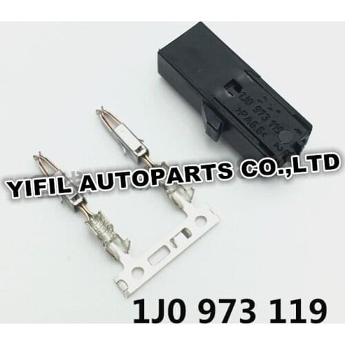 2 Pin/Way Microphone vanity mirror switch tweeter seat belt lock atmosphere light Connector For VW Audi 1J0 973 119 1J0973119