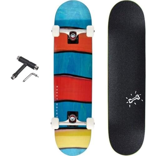 31" Skateboard Complete Double Warp 7 Layer Maple Fashion Style Skateboard for Adult Beginner Gifts