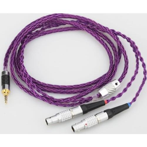 Audiocrast HIFI 8 Cores 7N OCC Silver Plated Headphones Replacement Cable Upgrade Cable for Focal Utopia ELEAR Headphones