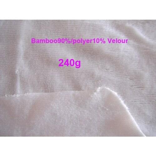 150cm width high quality 90%bamboo velour fabric babmoo material natural fiber fabric 3M/lot