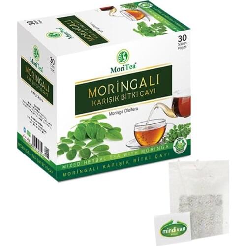 Mindivan Moringa Tea 30 Pieces Enveloped Bag - Free Shipping