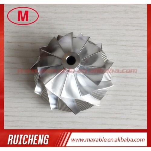 GT28 47.10/63.40mm 11+0 blades 55812/3712-0001 turbo billet/milling/aluminum 2618 compressor wheel for 816365-0001/446179-0093