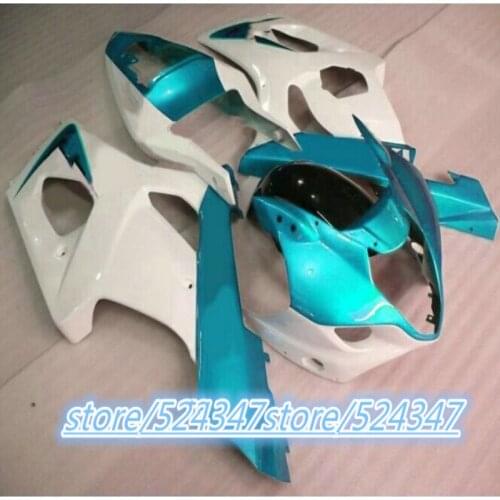Injection Fairing Kit Fits For GSXR1000 K3 2003-2004 GSXR 1000 03-04 sky Blue white 2003 2004
