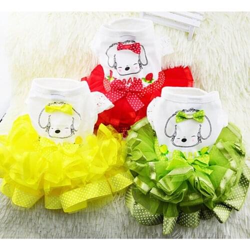 Summer Dress for Dog Pets Dog Clothes Chihuahua Wedding Dress Skirt Puppy Clothing Spring Dresses for Dogs Jean Pet Clothes