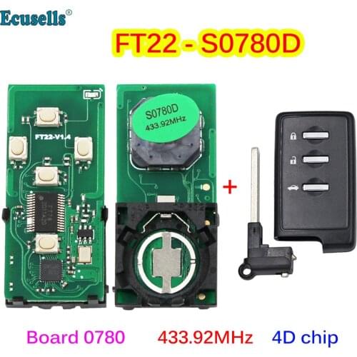 Lonsdor FT22-S0780D 433.92MHz Smart Keyless Go Remote Key PCB with 4D Chip for Suabru Outback Legacy