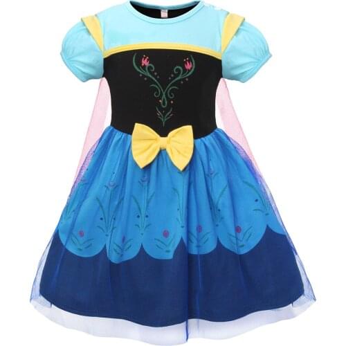 Baby Girls New Snow White Skirt Children Dress Halloween Costumes For Cosplay Party Formal Summer Anime Printing Cloak 2-6 Years