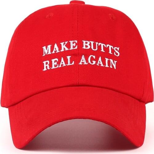 VORON new MAKE BUTTS REAL AGAIN dad hat men women Cotton baseball cap UNSTRUCTURED NEW - RED