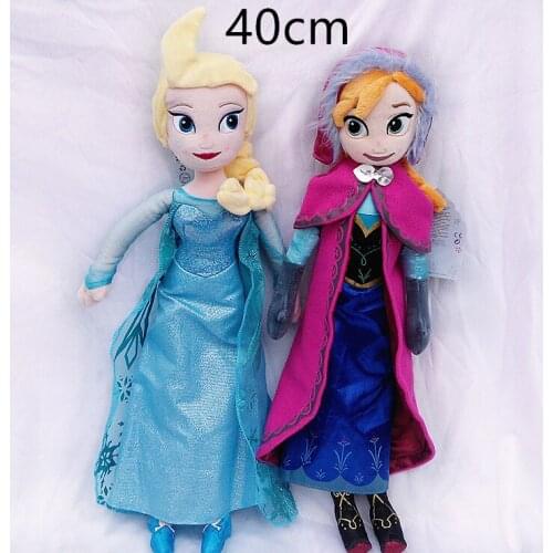 Original Disney Frozene Cartoon Anime Figure High quality Stuffed Plush Toys Dolls Party Decorations Girl Child Birthday Gift